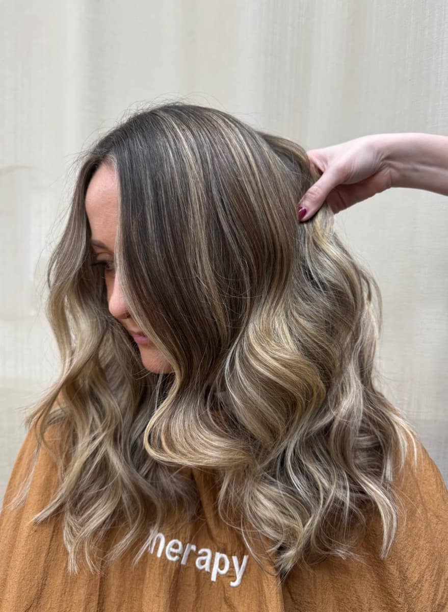 Hair styled at Therapy Hair Body Nails, Canterbury