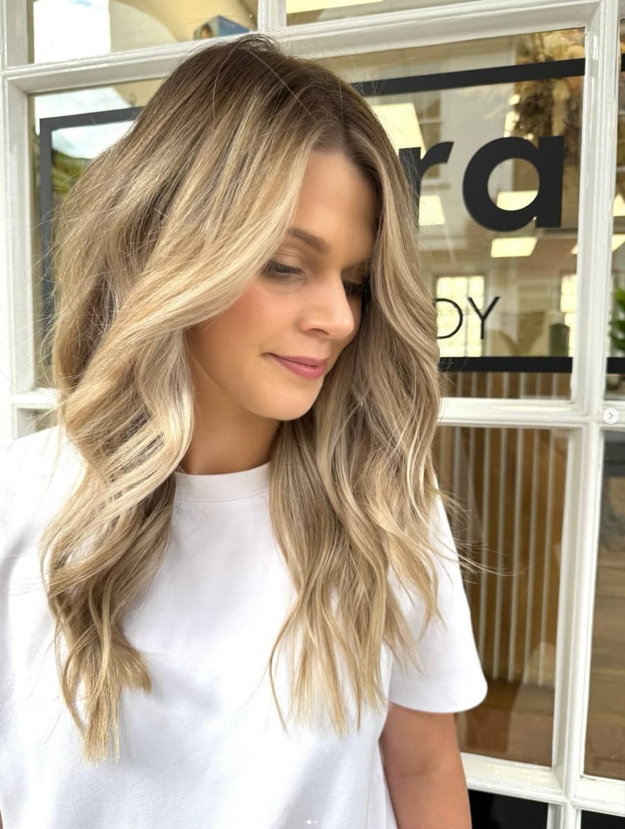 Hair styled at Therapy Hair Body Nails, Canterbury